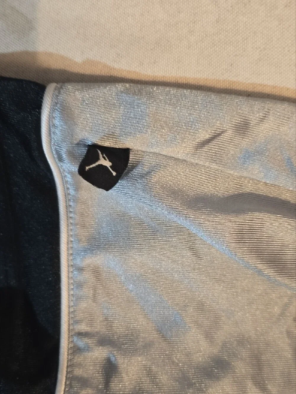 Jordan Kids' Gray Athletic Shorts with Black Trim 24months